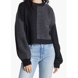 Topshop Rib Panel Crop Sweater!